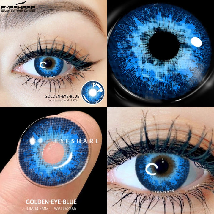Rynx Cosplay Goldeneye Blue 14.5mm 1 Pair | 1 Year