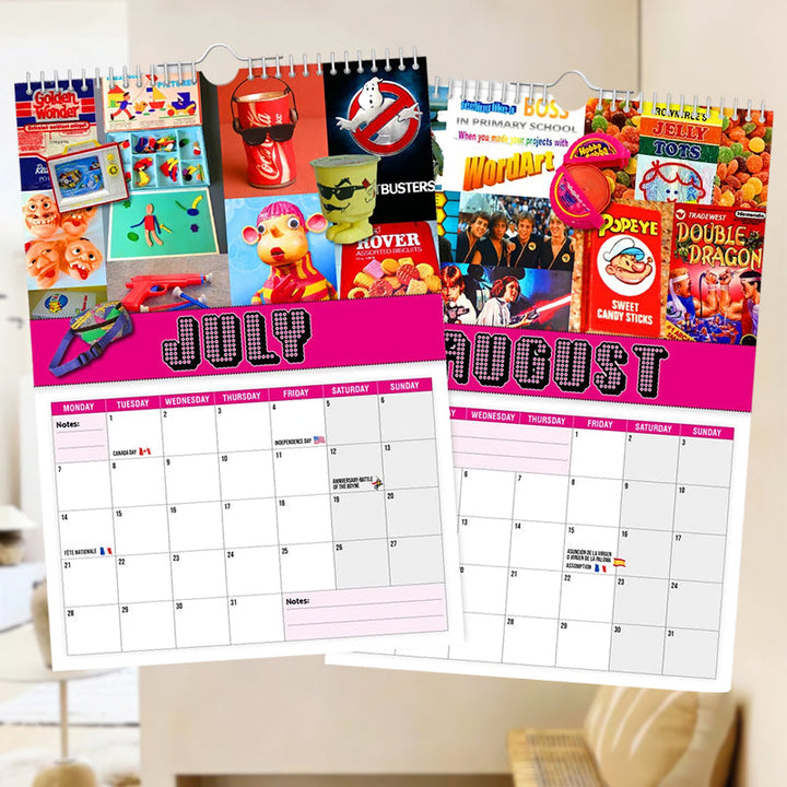 Lisslune | Back to the 80s - Wall Calendar 2025