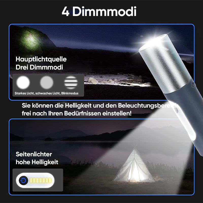 Lisslune | Multifunctional rechargeable LED flashlight