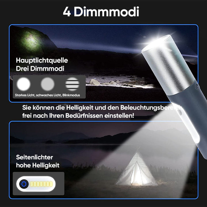 Lisslune | Multifunctional rechargeable LED flashlight