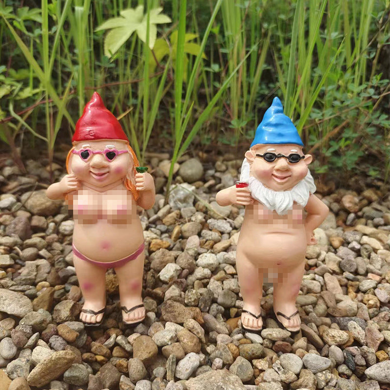 Lisslune | Cheeky Garden Gnome Funny Statue