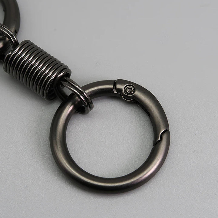 Lisslune | Nordic Retro Spring Double Ring Keychain