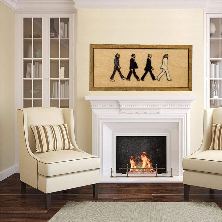Lisslune | Framed Abbey Road Portrait of the Beatles