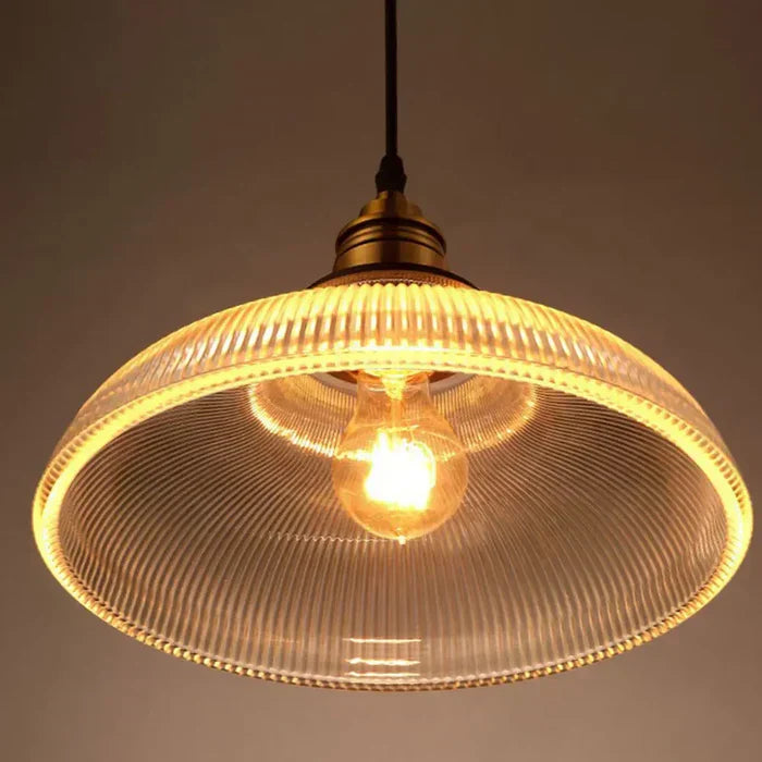 Lisslune | Glass Pendant Light | Adjustable Cable, Warm Light Effect & Ideal for Kitchen and Dining Spaces