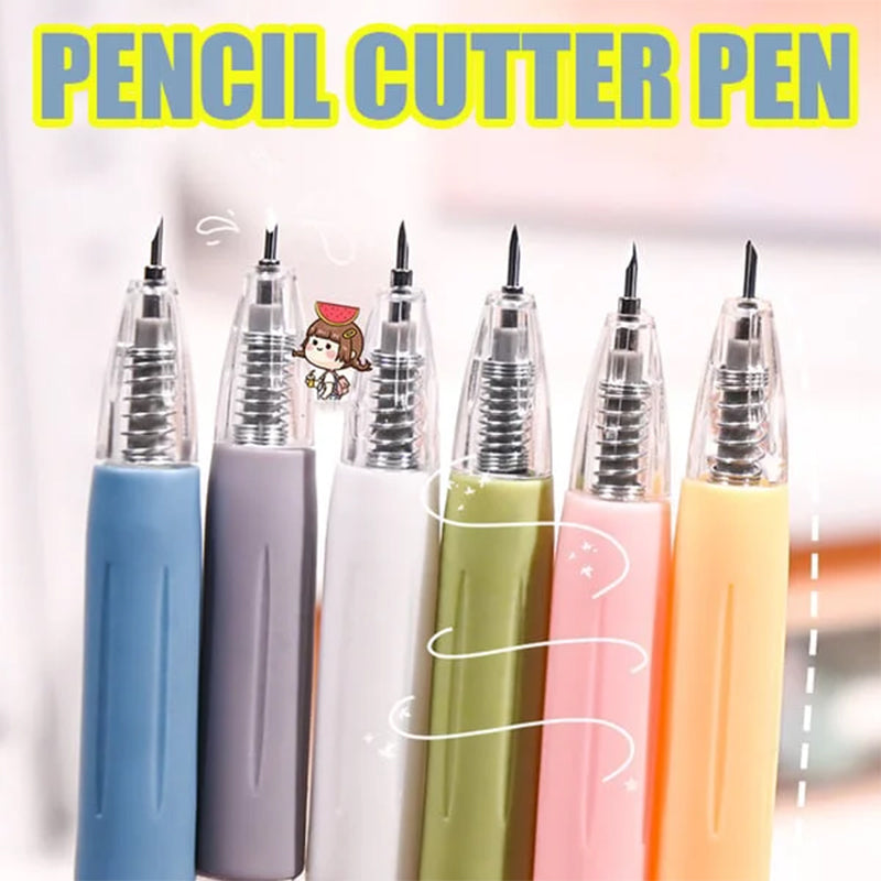 Lisslune | Morandi Cartoon Pattern Student Universal Knife Pen