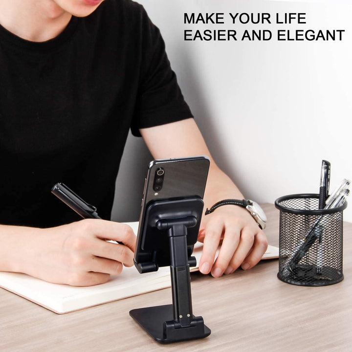 Lisslune | Foldable or white pole Phone Desk Holder