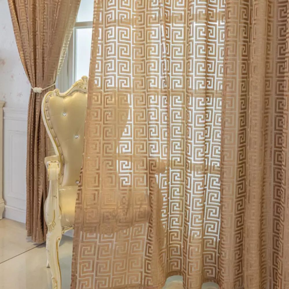 Lisslune | Imperial Maze Embroidered Curtain