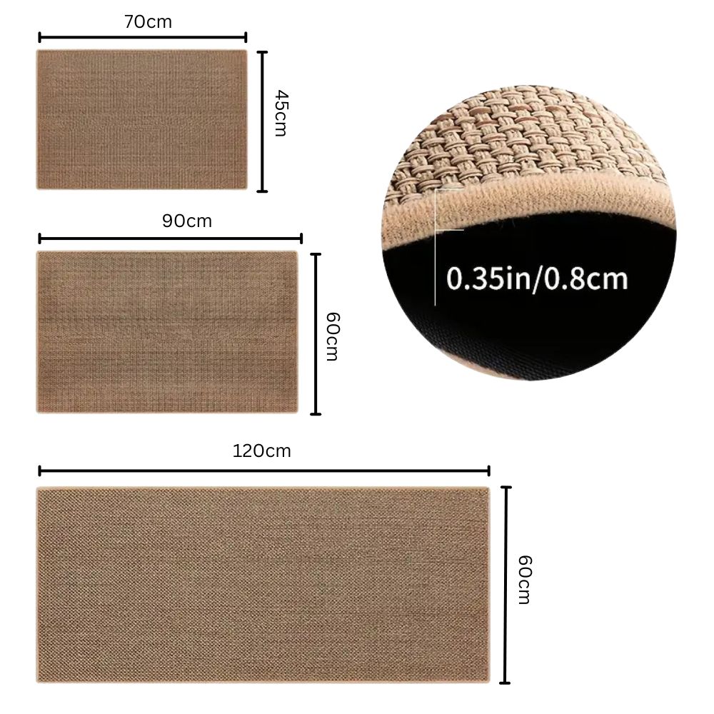 Lisslune | Braided Comfort Non-Slip Bath Mat