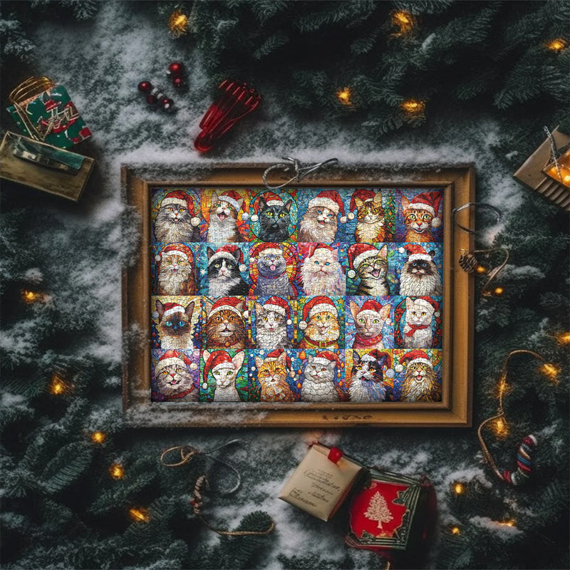 Lisslune | Christmas Cat Calendar Puzzle