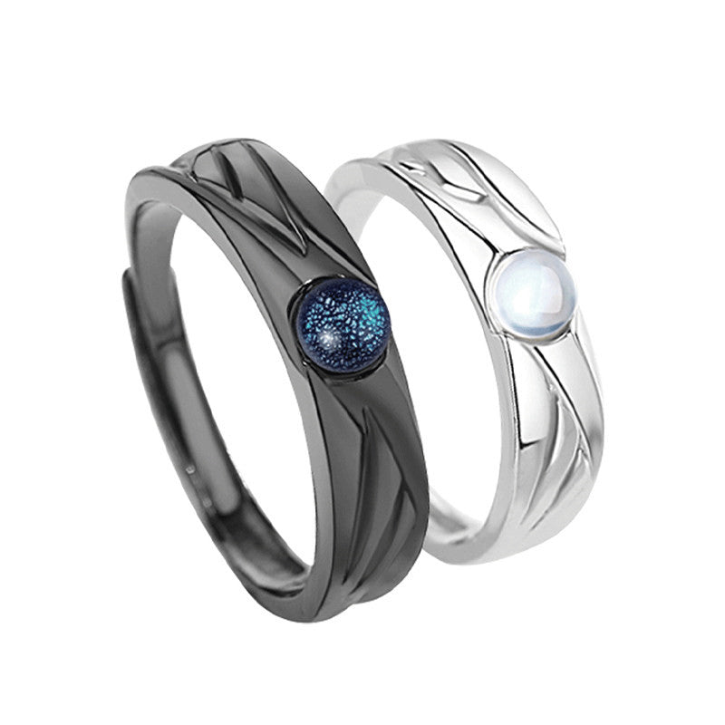 Lisslune | 925 Sterling Silver Couple Rings for You and Your Partner, Best Gift for Valentine's Day