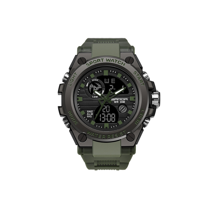 Lisslune | Men's Double Display Waterproof Luminous Watch
