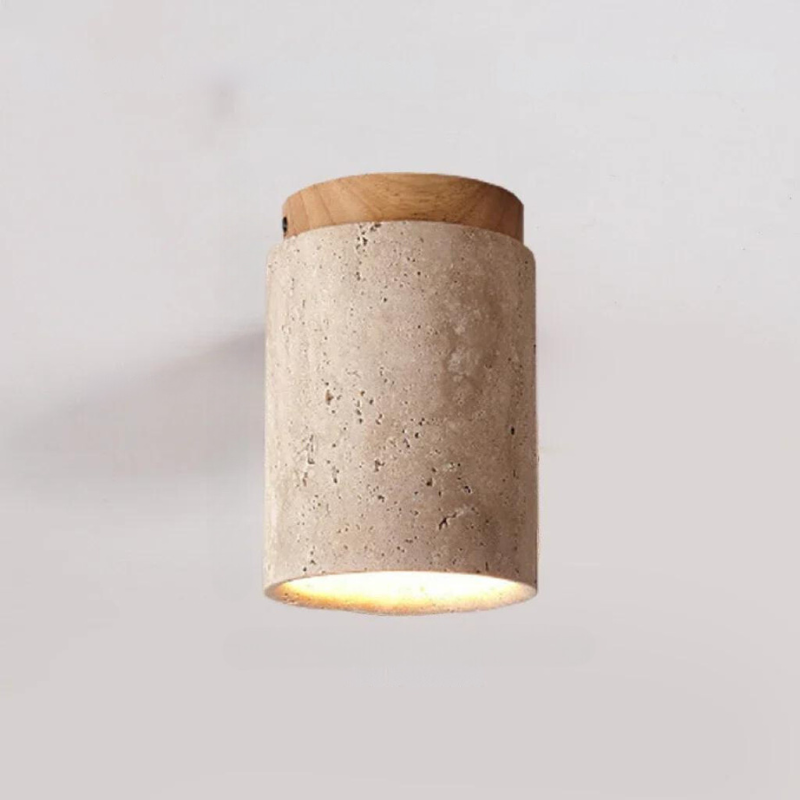 Lisslune | LysSten – Built-in travertine chandelier for hallways and staircases