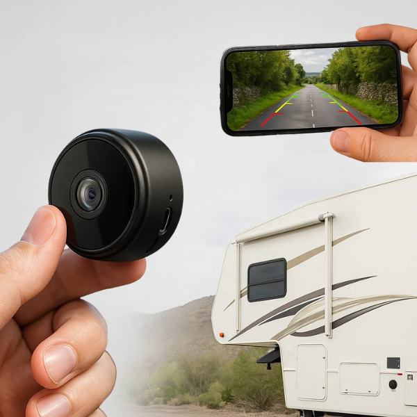 Lisslune | HD Wireless Backup Camera for RVs, Trucks, and Trailers - Night Vision, Waterproof, Easy Installation