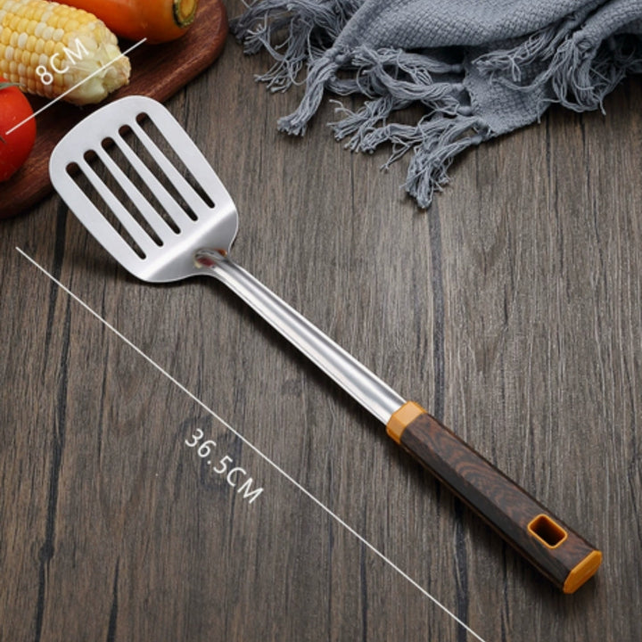 Lisslune | Wood Grain Stainless Steel Utensils | 6pcs Set