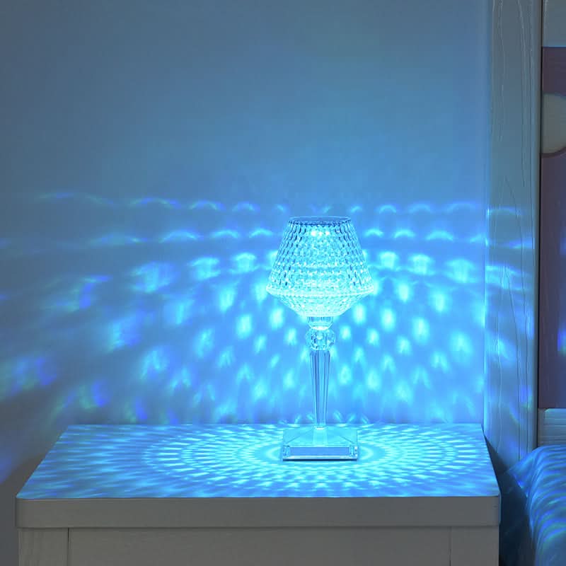 Lisslune | Rechargeable Crystal Lampshade Touch LED Lamp