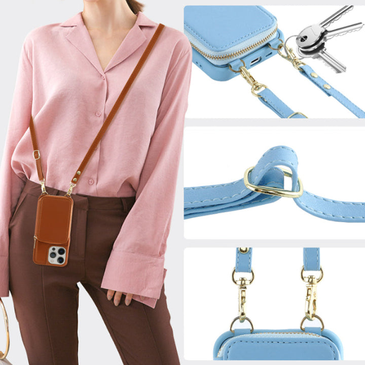 Lisslune | Phone case with wallet & sling, crossbody handbag