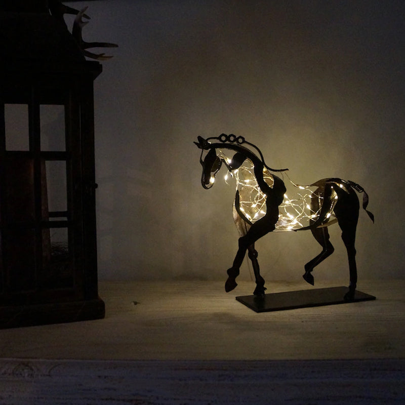 Lisslune | Hollow Horse Ornament made of Metal