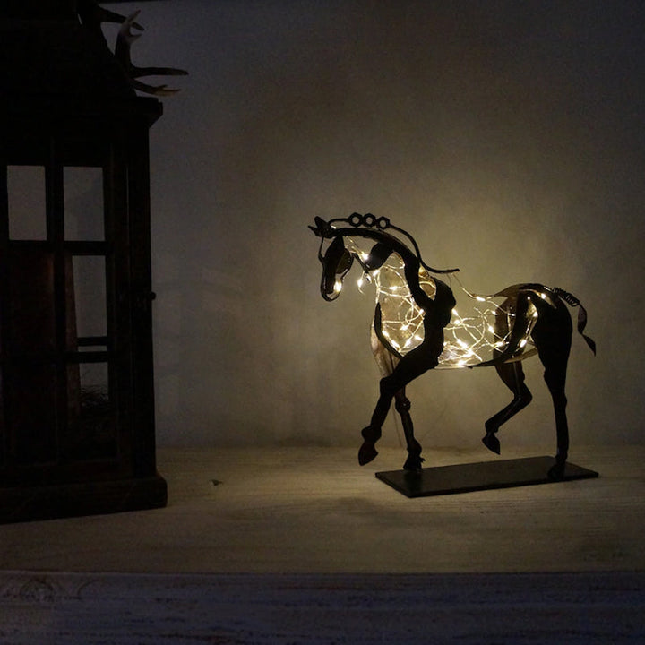 Lisslune | Hollow Horse Ornament made of Metal
