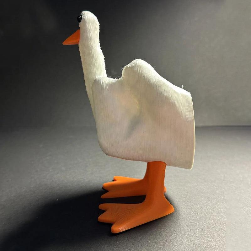 Lisslune | Middle Finger Duck Resin Ornament
