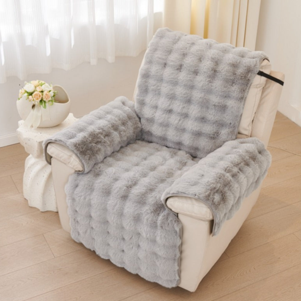 Lisslune | Synthetic Fur Recliner Sofa Cover