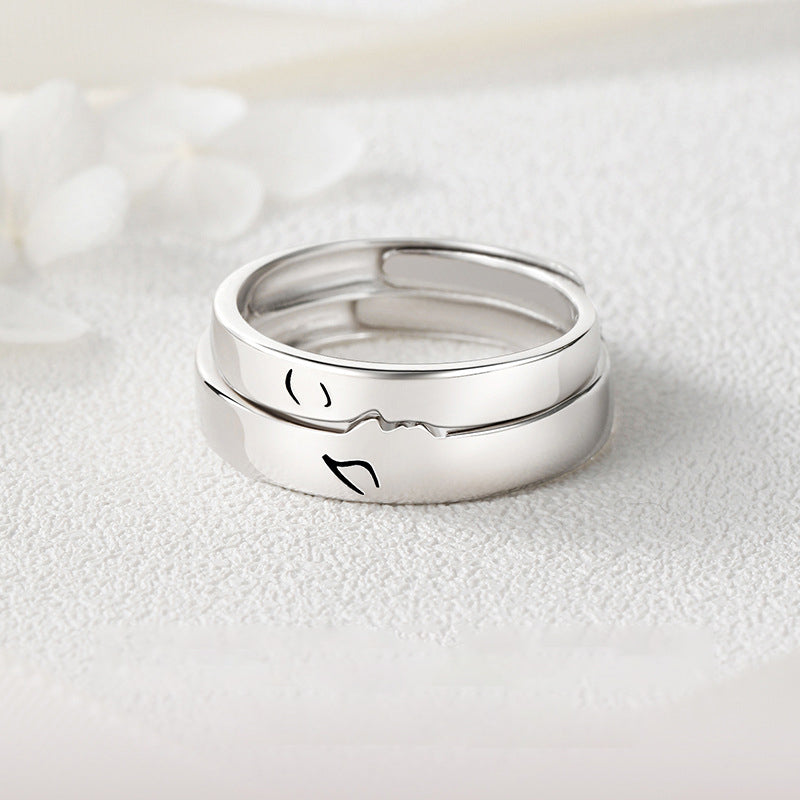 Lisslune | Love at first kiss couple rings