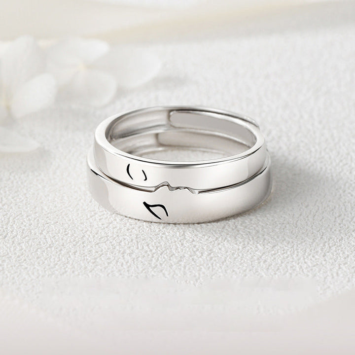 Lisslune | Love at first kiss couple rings