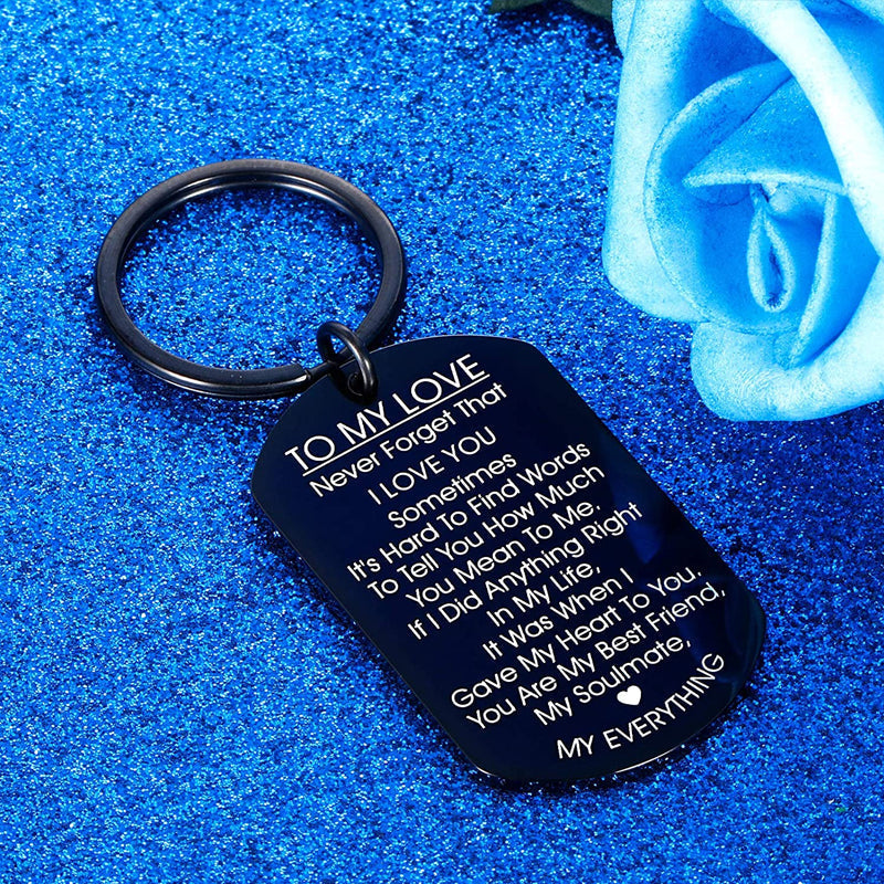 Lisslune | TO MY LOVE - Motivational keychain made of stainless steel