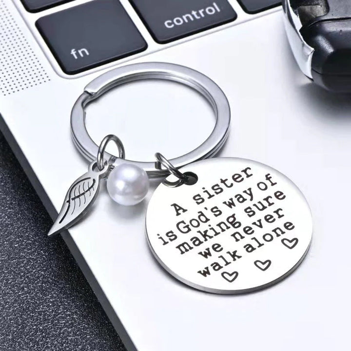 Lisslune | A sister is God's way of ensuring that we never walk alone keychain