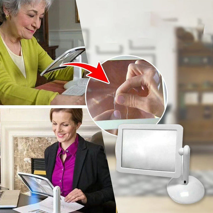 Lisslune | Hands-free desktop magnifier with LED