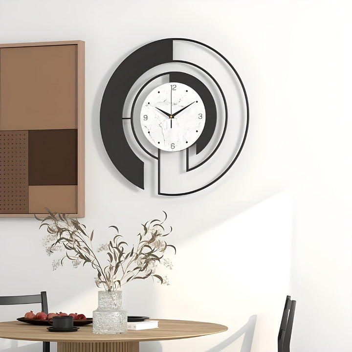 Lisslune | SerenityTick – Quiet geometric wall clock with smooth movement for peaceful spaces