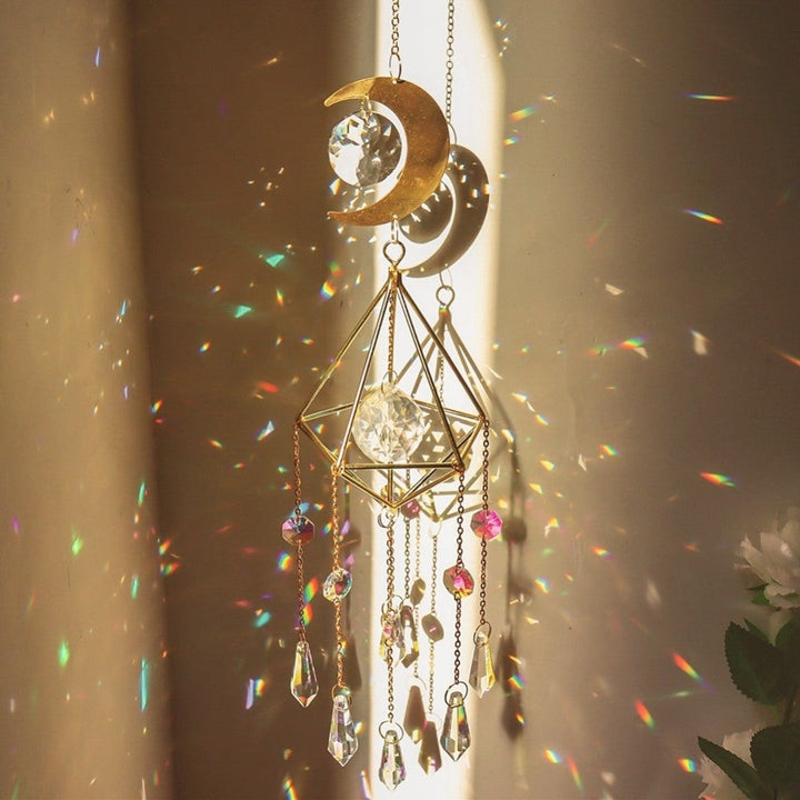 Lisslune | LumiChime Crystal Wind Chime | Harmonious Sounds | Garden & Home Decor | Sparkling Design
