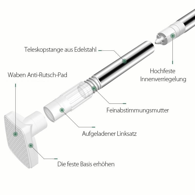 Lisslune | Telescope Clothing Rod made of Stainless Steel