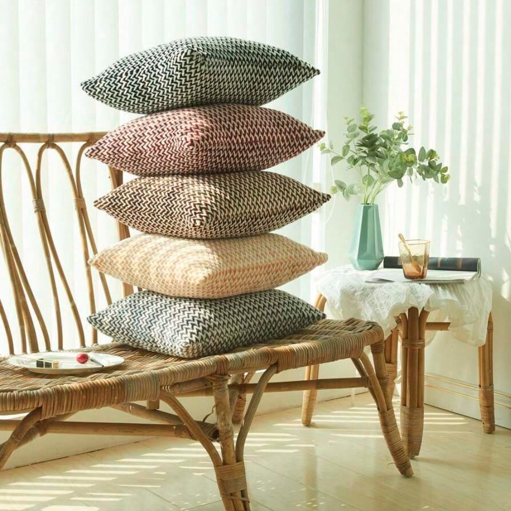 Lisslune | Lush Chevron Cushion Covers