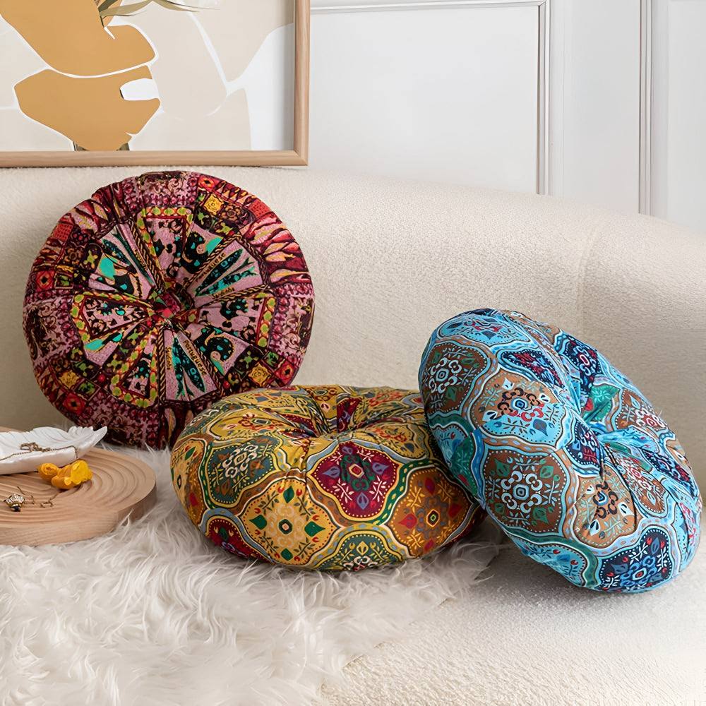 Lisslune | Boho Round Seat Cushion