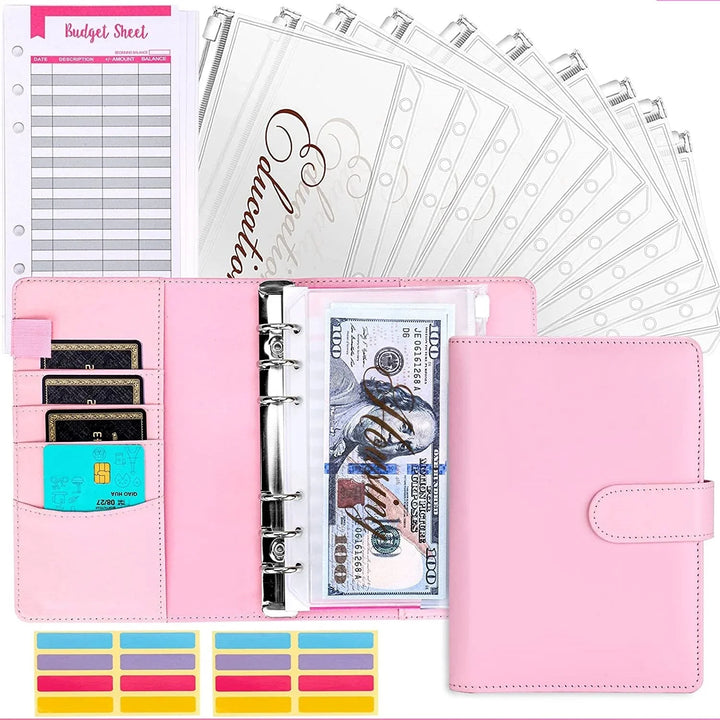 Lisslune | Budget binder with cash envelope system and credit card slots