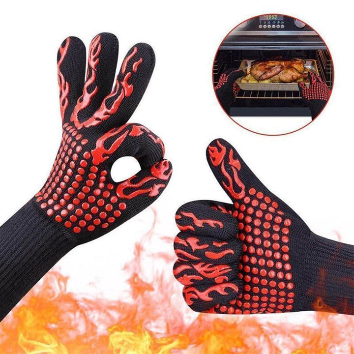 Lisslune | Bequee professional grill gloves heat-resistant gloves - 1 pair