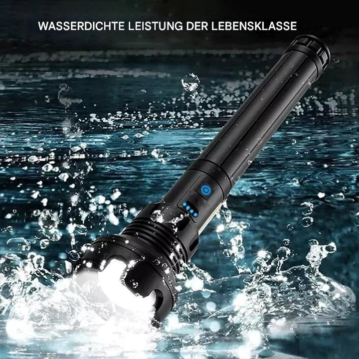 Lisslune | Tactical Flashlight – LED Flashlight with Zoom & Power Bank Function