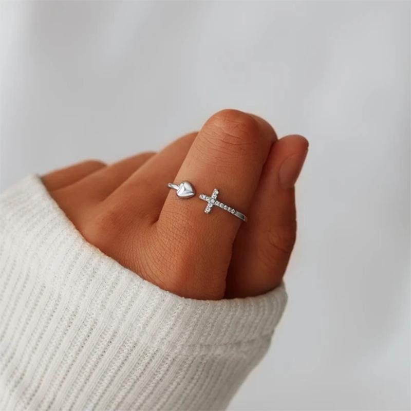 Lisslune | Love S925 Sterling Silver Cross Ring