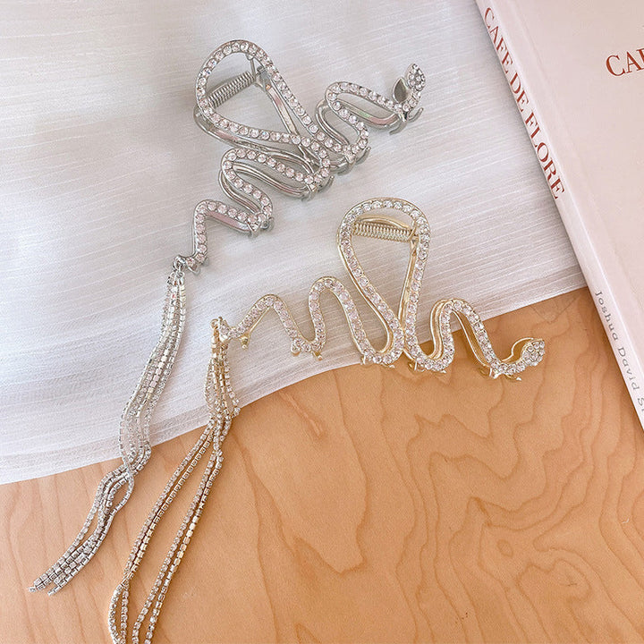 Lisslune | Snake Hair Clip with Rhinestones