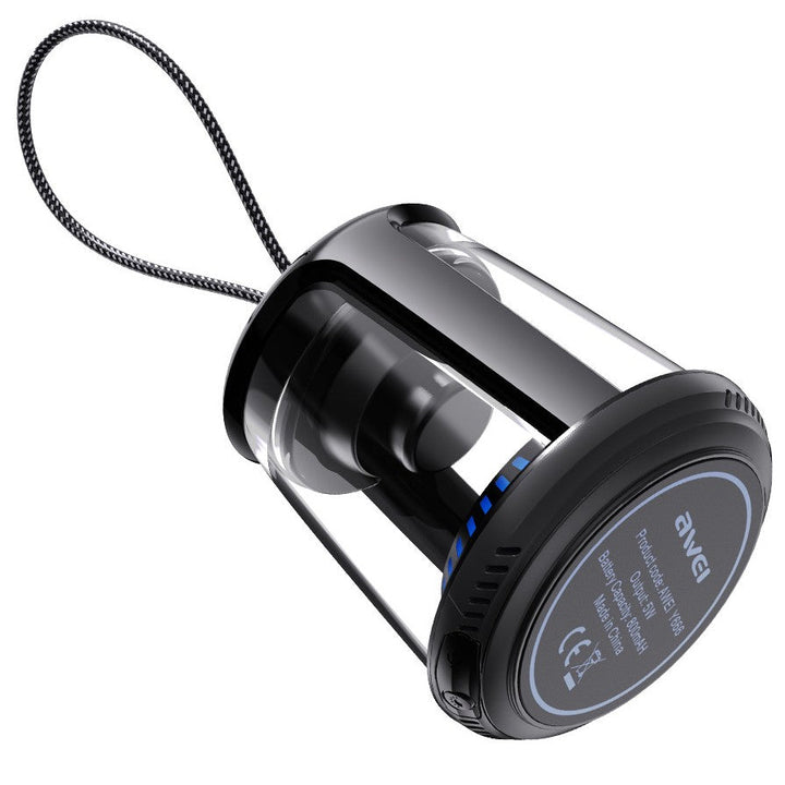 Lisslune | Mini Wireless TWS Speaker, with Bluetooth5.0, Stereo Sound, IPX6 Waterproof & Cool Light, for Car, Home, Office & More (1-Pack)