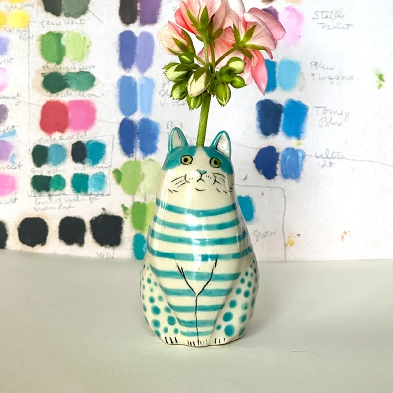 Lisslune | Dotted Cat Vase