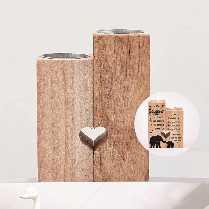 Lisslune | Creative candle holder made of wood