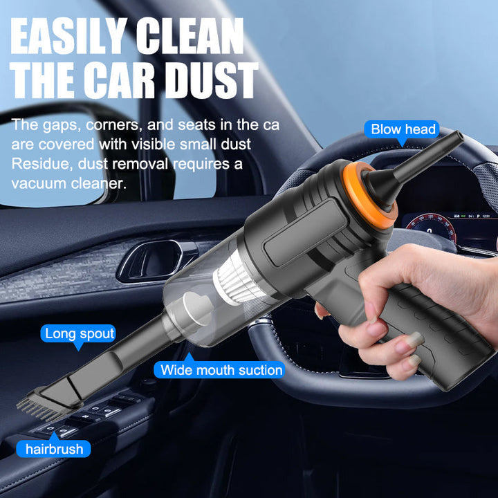 Lisslune | Portable wireless handheld vacuum cleaner, cyclone suction cordless vacuum cleaner, rechargeable vacuum cleaner with strong suction power suitable for cars/offices/homes
