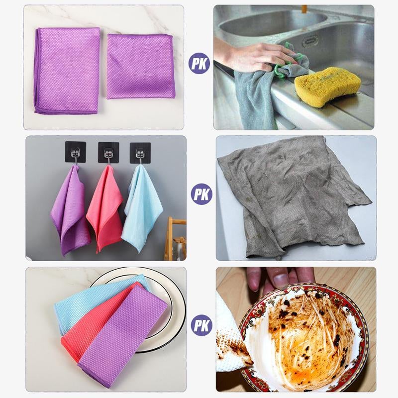 Lisslune | Fish Scales Microfiber Polishing Cloth Cleaning Cloth (5 pieces)