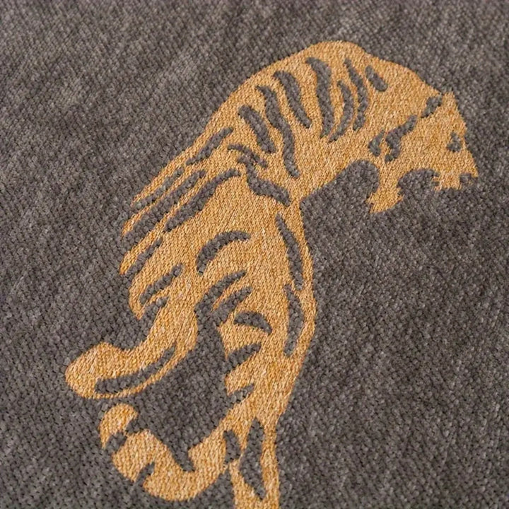 Lisslune | Safari Tiger Chenille Sofa Cover