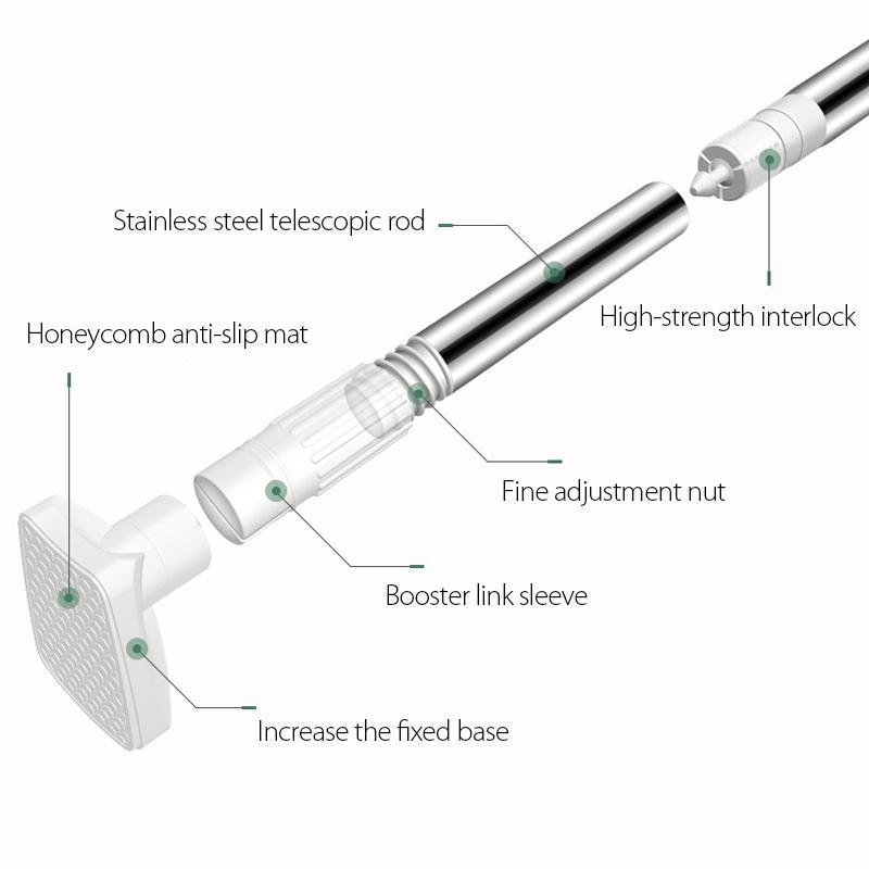 Lisslune | Clothes hanger telescopic rod (extendable from 19.7-31.5 inches)