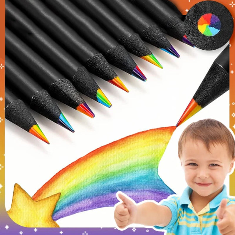 Lisslune | Fun Rainbow Gradient Colored Pencil