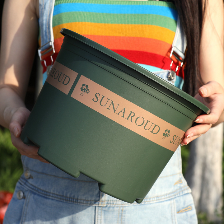Lisslune | Robust Plant Pot Made of Plastic – Weatherproof Flower Pot for Garden and Balcony