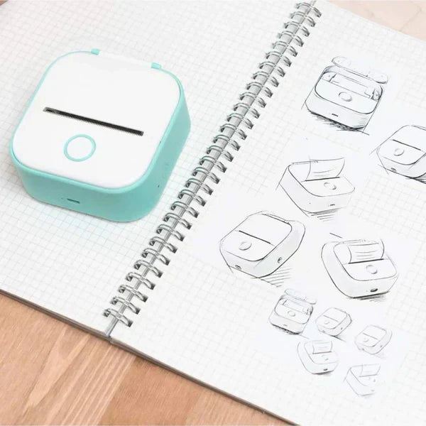 Lisslune | PixiPrint – Inkless Mini Portable Bluetooth Printer for Photos, Notes & Documents