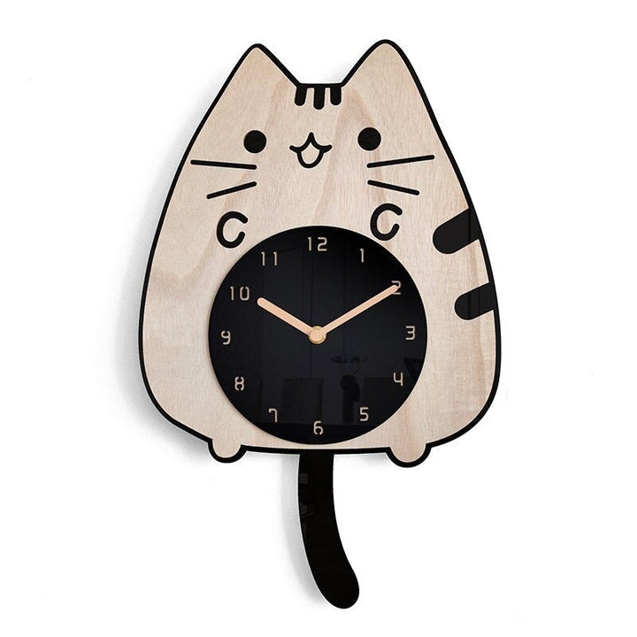 Lisslune | PurrTime - Swinging Cat Wall Clock